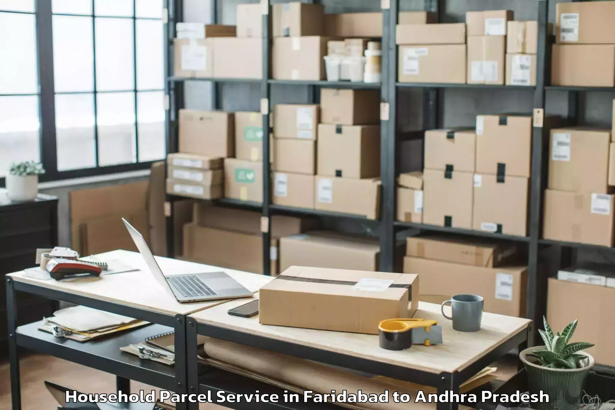 Reliable Faridabad to Rowthulapudi Household Parcel